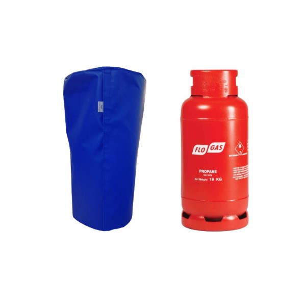 19kg gas bottle cover blue with velcro