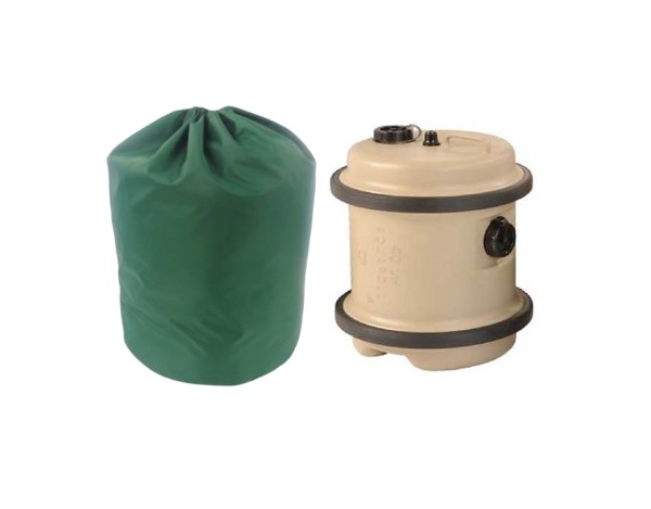 40 litre aquaroll container and bag green