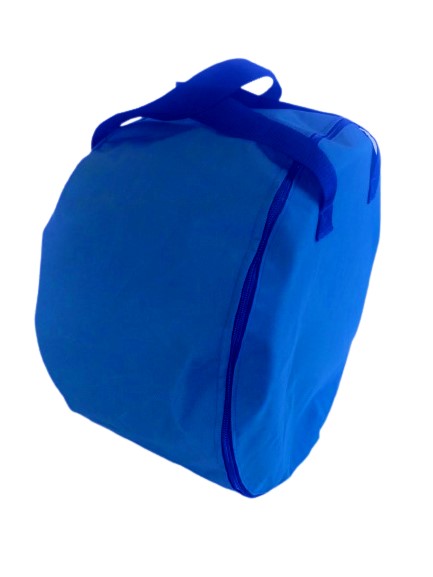 round bbq bag blue