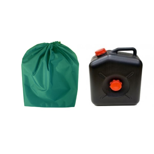 clean waste water container bag green