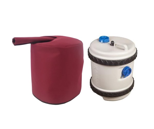 roly poly carrier and insulated cover burgundy