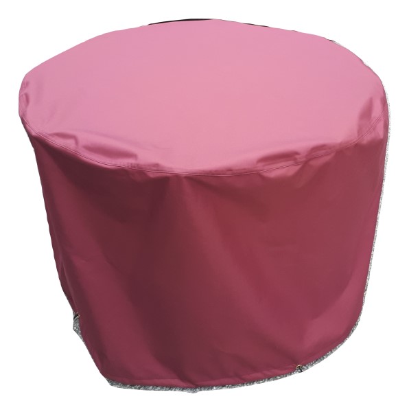 round table cover burgundy