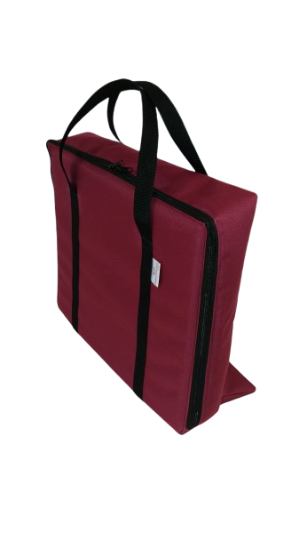 tv bag with base burgundy C