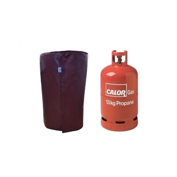 13kg gas bottle cover burgundy with velcro