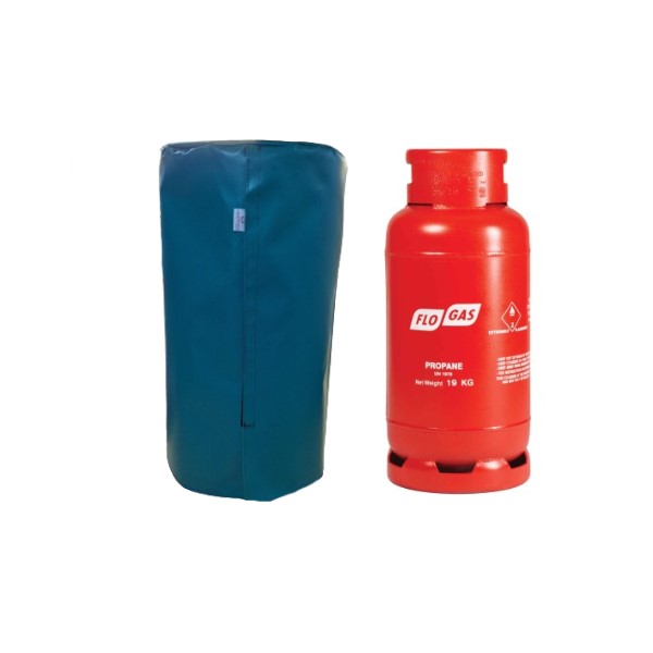 19kg gas bottle cover blue with velcro