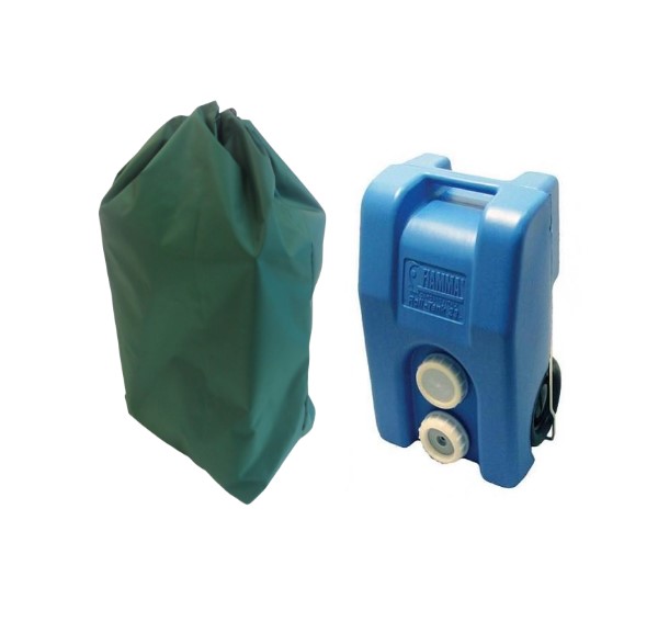 23 litre fiamma roll tank and bag green