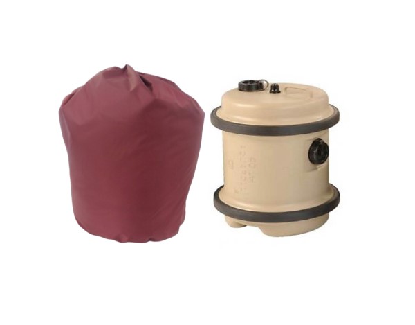 40 litre aquaroll container and bag burgundy