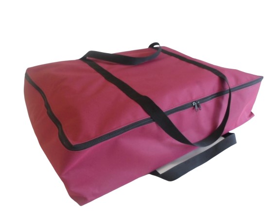 medium zip awning bag burgundy