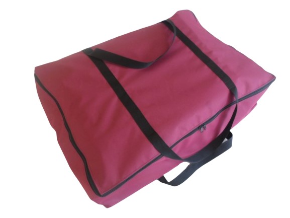 medium zip awning bag burgundy