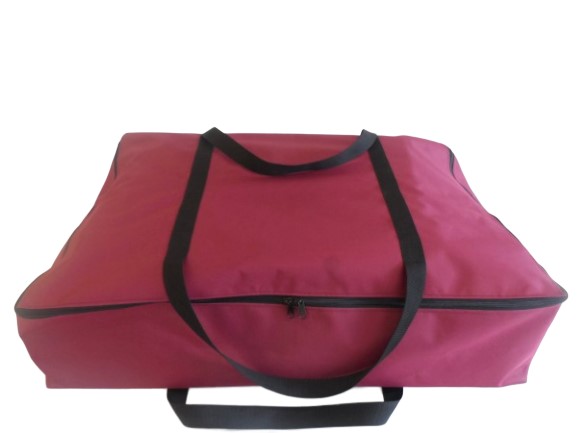 medium zip awning bag burgundy