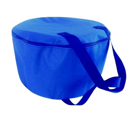 round bbq bag blue