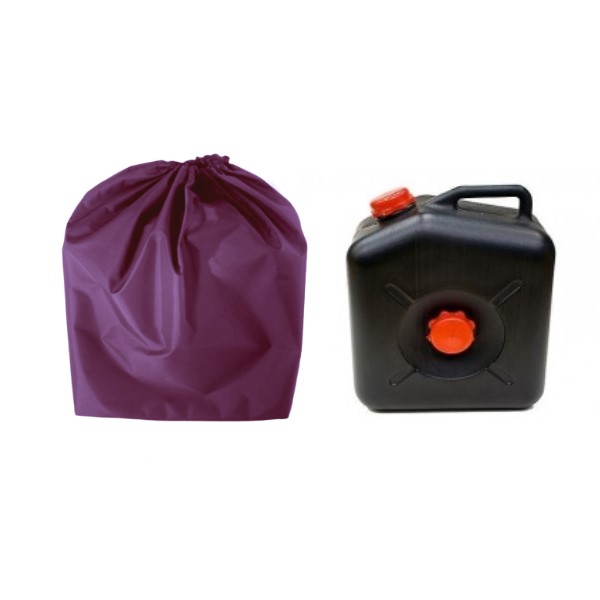 clean waste water container bag burgundy