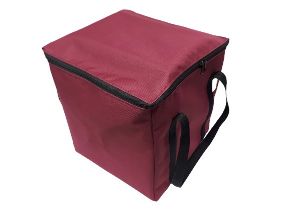 cubed bag burgundy