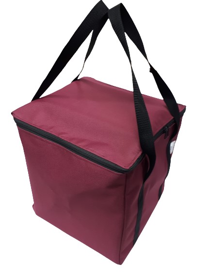 cubed bag burgundy