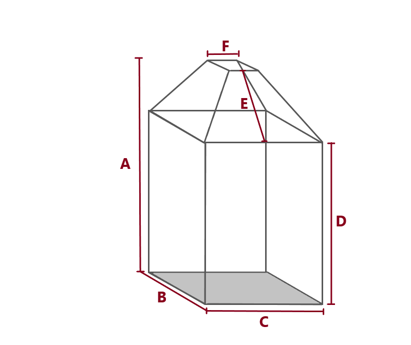 shaped fire pit with square base