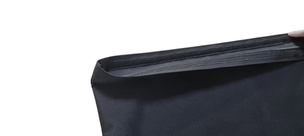heavy duty black bag with velcro top