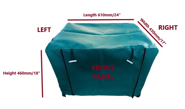 generator cover standard size