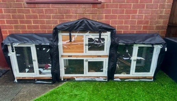 Large 2 Tier Hutch Cover