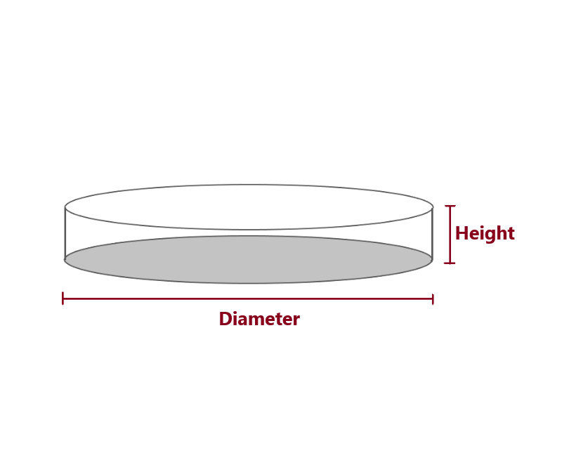 made to measure low round cover shape