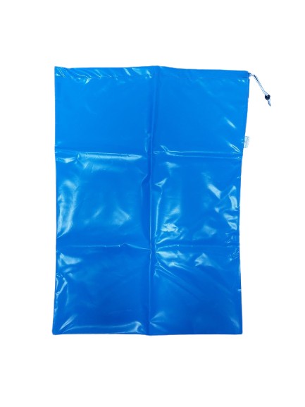 pvc flat bag blue