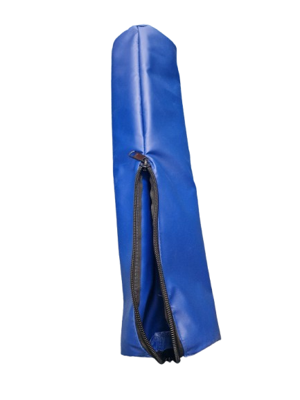 pvc padded bag blue