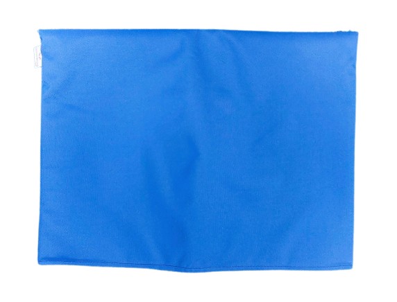 padded tv cover blue
