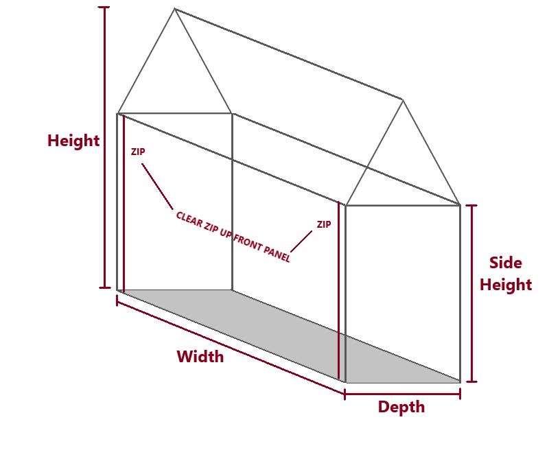 Rabbit Hutch Cover Side Apex Shape