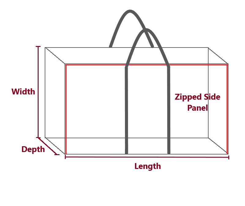 Made To Measure Bespoke Rectangular Camping Table Bag