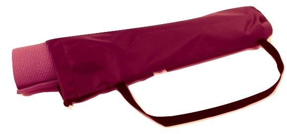 yoga mat bag burgundy