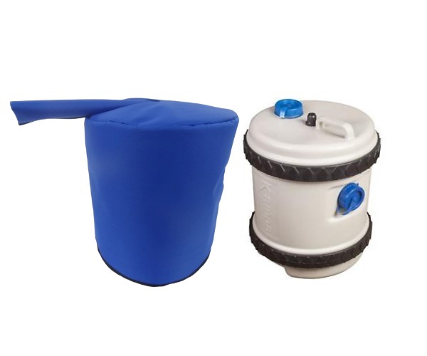 roly poly carrier and insulated cover blue