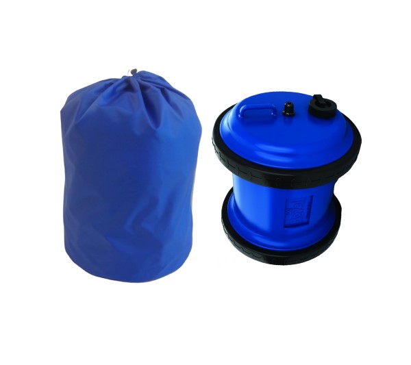 royal aquarius water carrier and bag blue