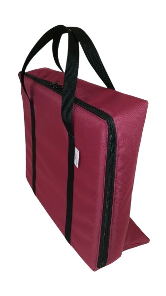 tv bag with base burgundy B