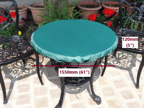 table top cover green 1550 x 120