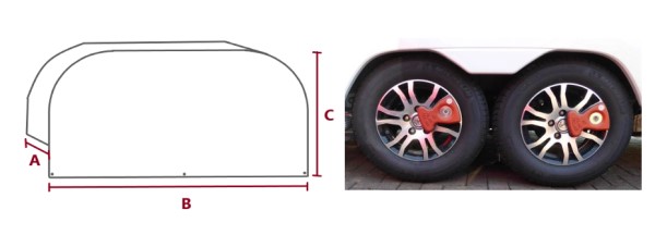 twin axle cover shape sizes