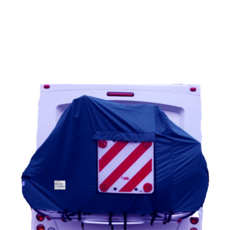 wall mounted bike cover navy blue