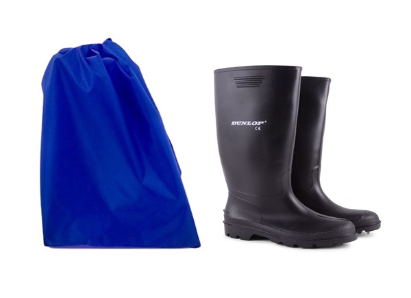 wellington boot bag blue