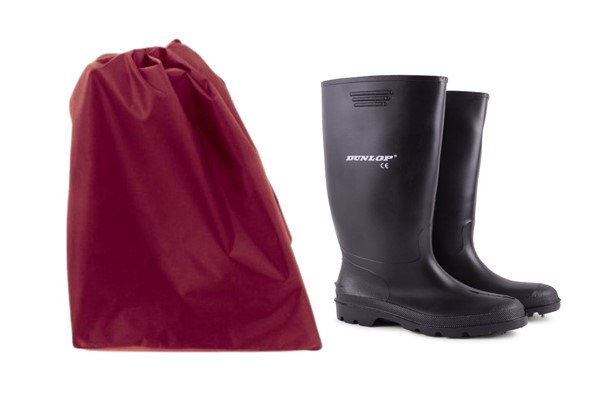 wellington boot bag burgundy