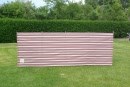 7 Pole 18ft Windbreak Burgundy Stripe