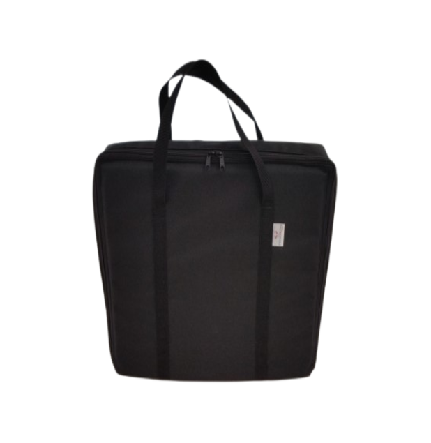 zipped black bag