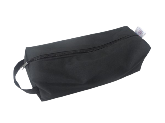 zip peg bag black