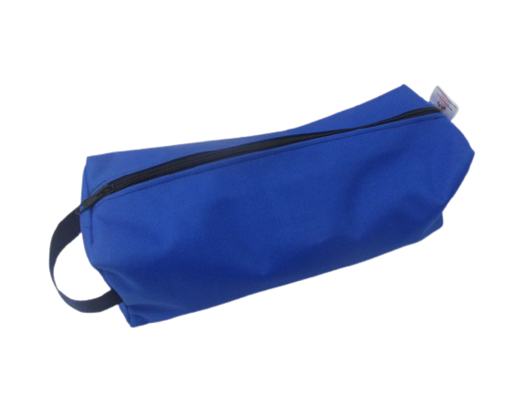 zip peg bag blue