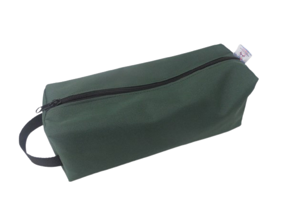 zip peg bag green