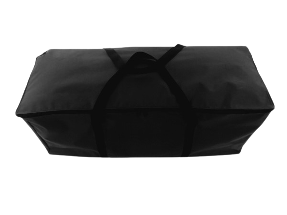 zipped top bag black