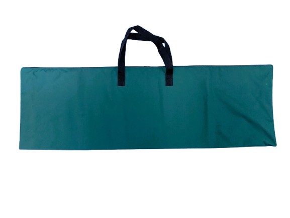 zipped top bag green