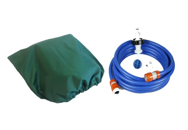 aquaroll mains adaptor and bag green