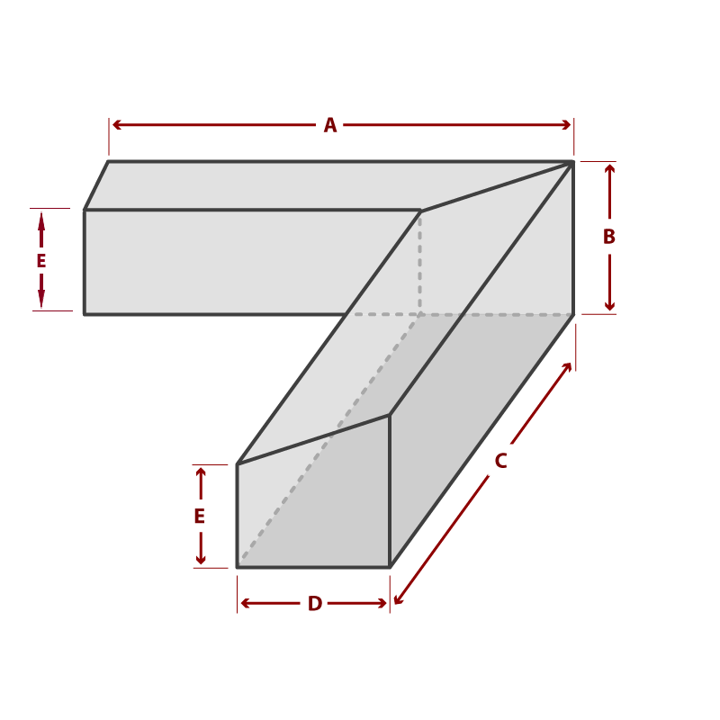 Made To Measure L Shaped Corner Sofa Covers With Low Armrest Both Ends Corner Sofa Covers With Low Armrest, Made To Measure L Shaped Sofa
