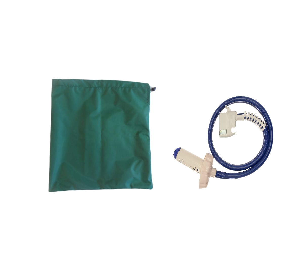 water pump and bag green