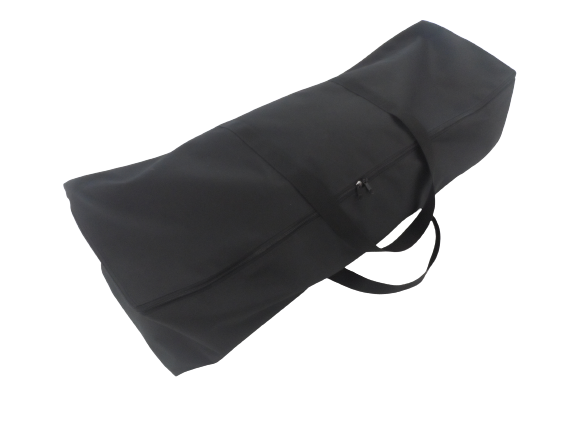 zipped rectangular bag black