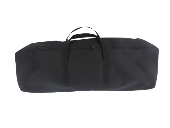 zipped rectangular bag black